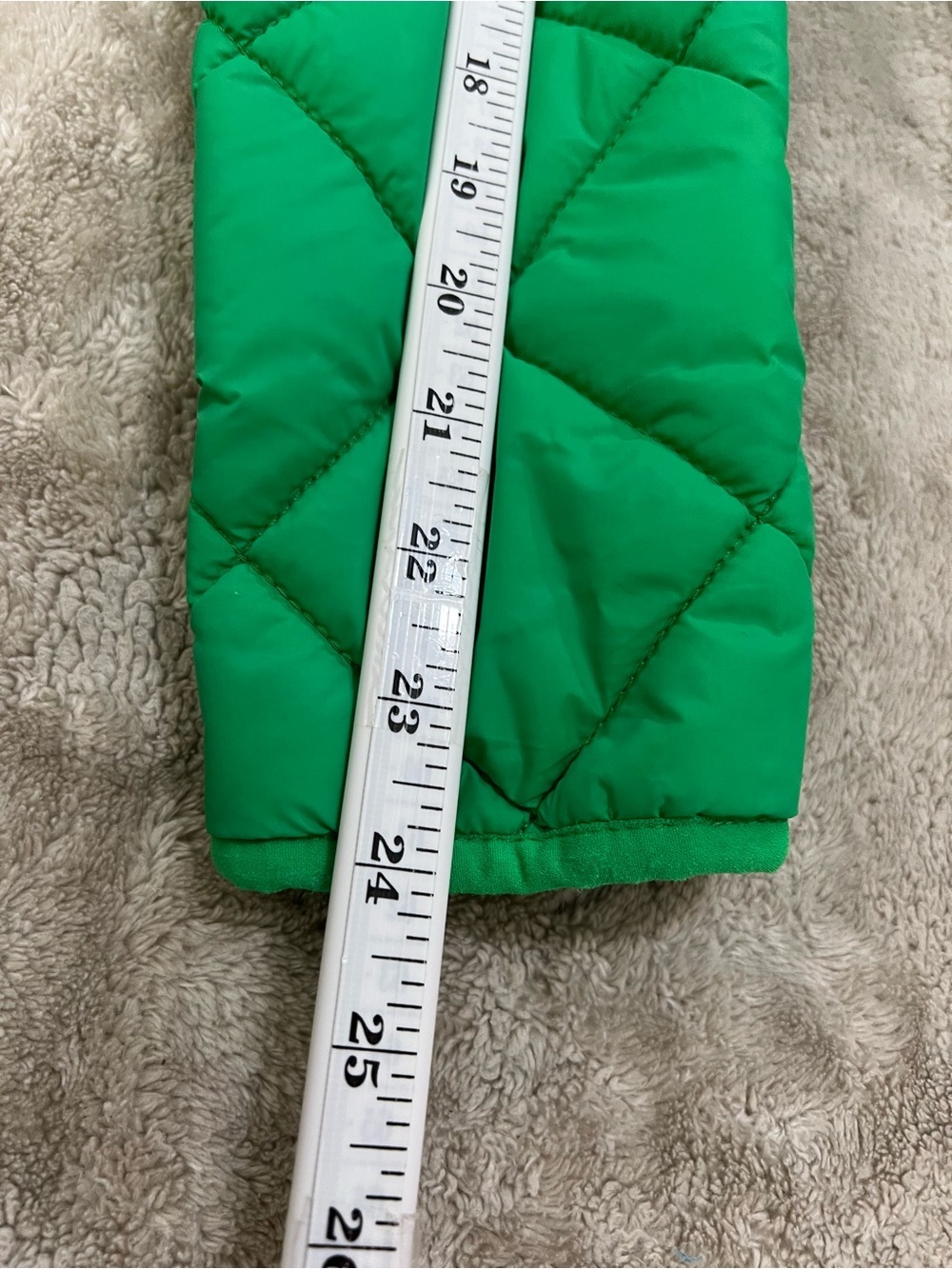 Zara Women’s Size M US Long Sleeves Hooded Quilted Short Jacket Green - Picture 6 of 16